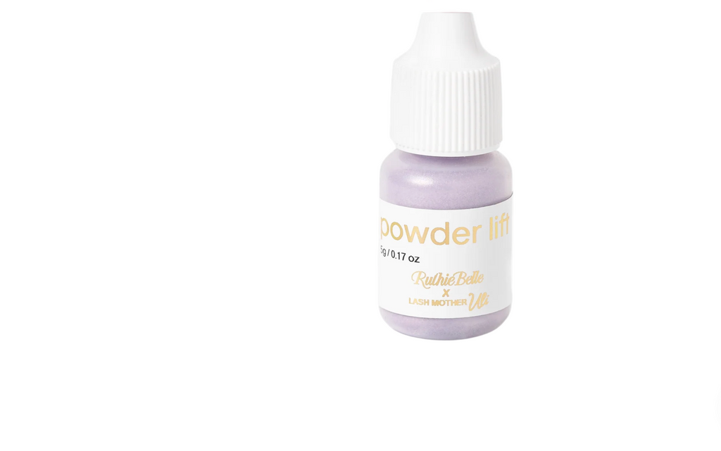 Powder Lift is a glueless formula designed specifically for Asian lash lifts and hybrid lash lifts. This product replaces the adhesive step, offering a more efficient and streamlined process.

Glueless Application:&nbsp;By thickening and turning the lifting lotion, fixing solution, and even tint into a sticky, glue-like consistency, Powder Lift eliminates the need for traditional adhesives, making the process faster and easier. It can also be used in the nourishing step to add thickness and provide extra no